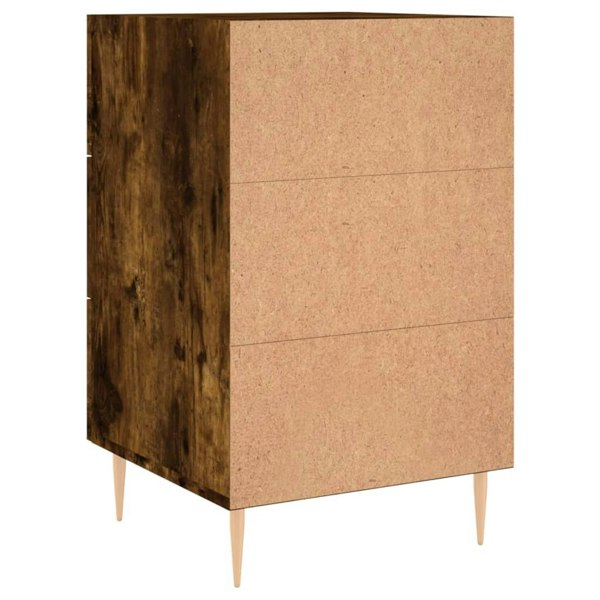Berkfield Bedside Cabinet Smoked Oak 40x40x66 cm Engineered Wood