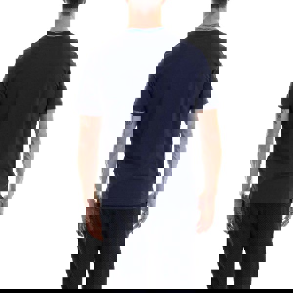 Missoni Short Sleeve T-Shirt Blue Navy Base With Blue And Purple Space Dyed M