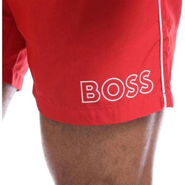 Boss Mens Starfish Swim Shorts - Red - 