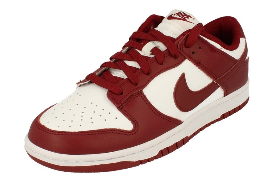 Nike Dunk Low Retro Mens Trainers Dd1391 601 - Team Red White 601 - Photo 0