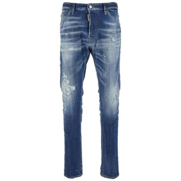 Dsquared2 Distressed Slim-Cut Jeans Navy Blue W32