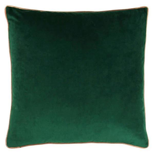 Paoletti Meridian Cushion Cover - Emerald Green/Blush - 