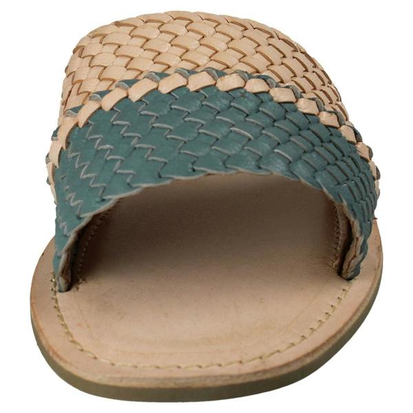 Leather Collection Ladies Leather Collection Casual Open Toe Summer Mule
