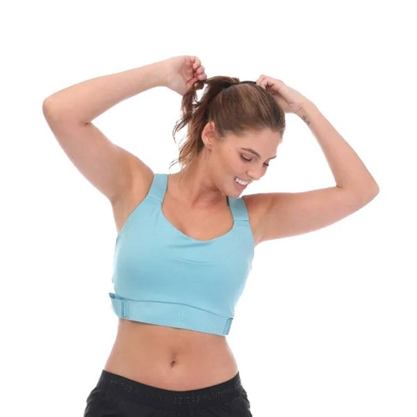 Adidas Womens Fast Impact High Support Sports Bra - Blue
