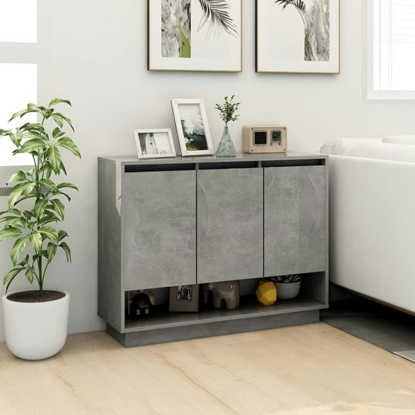 Berkfield Sideboard Concrete Grey 97x31x75 cm Engineered Wood