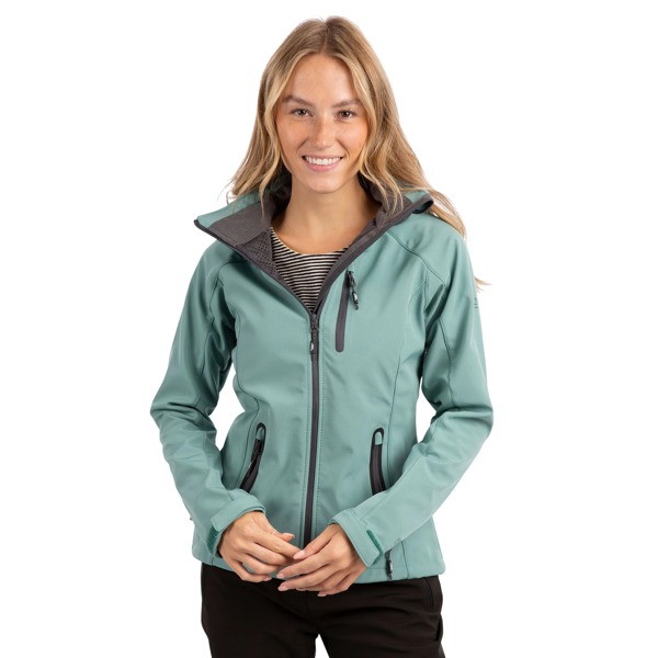 Trespass Women's Bela II Waterproof Soft Shell Jacket - Teal Mist