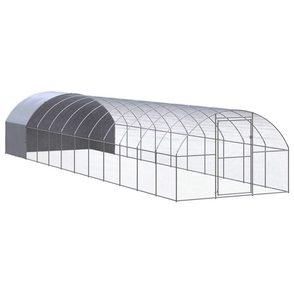 Berkfield Outdoor Chicken Coop 3x12x2 m Galvanised Steel