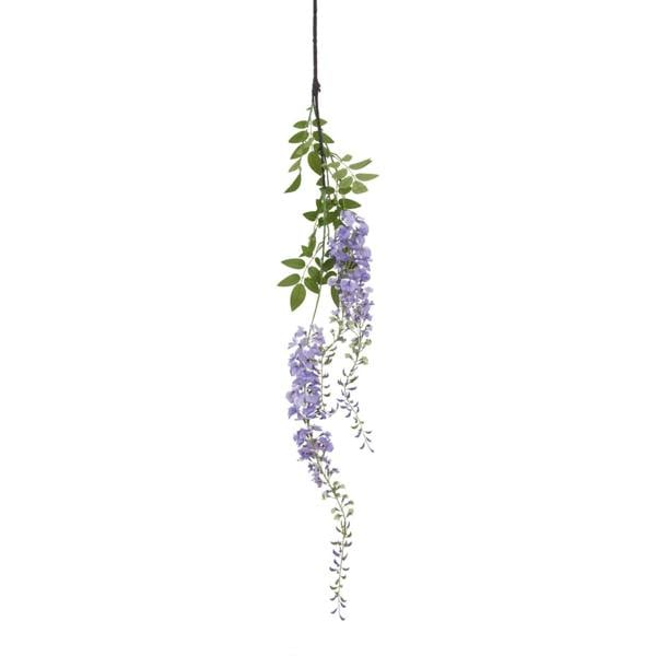 Wyld Haus Set of 3 Artificial Flowers Large Purple Wisteria Spray