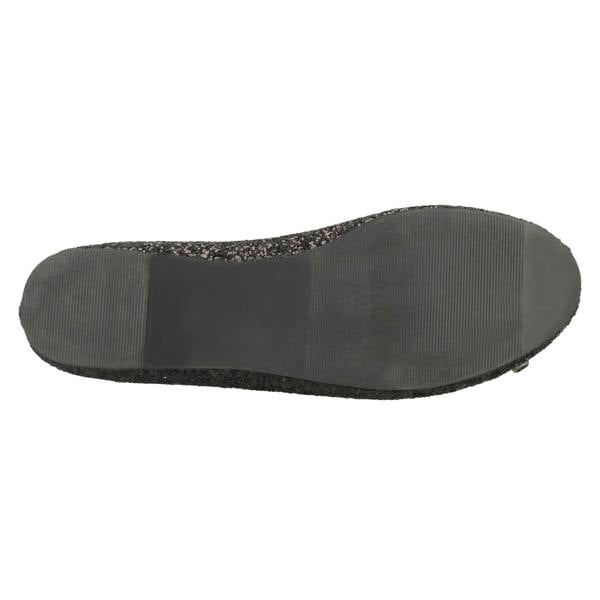Spot On Ladies Spot On Glitter Ballerinas