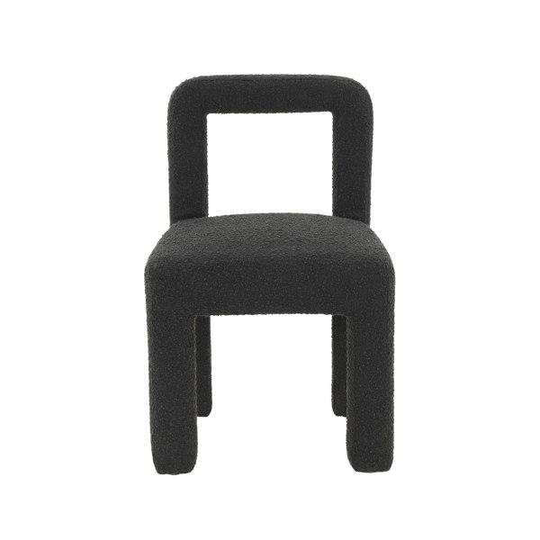 Furniture Edit Hazel Black Boucle Dining Chair