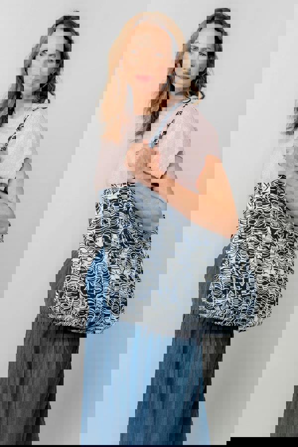 Lily & Me Linen Tote  Bag Birch