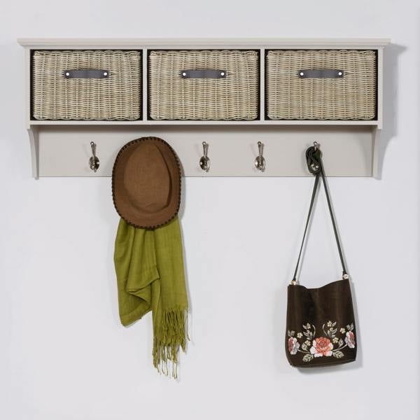 Statement Furniture Tetbury Large Hanging Shelf with 3 Storage Baskets