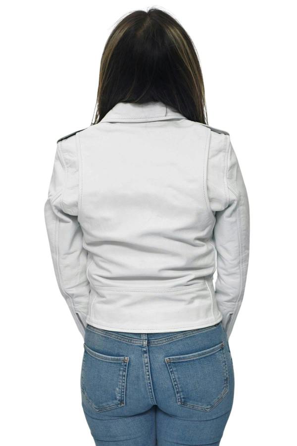 Infinity Leather Women's Cowhide Brando Leather Biker Jacket-Murcia