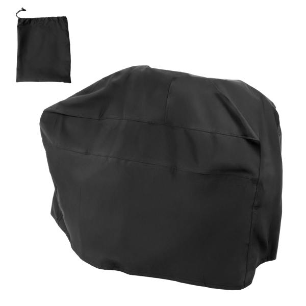 Durable black cover for 15T log splitter, featuring a weather-resistant material and a convenient storage pouch