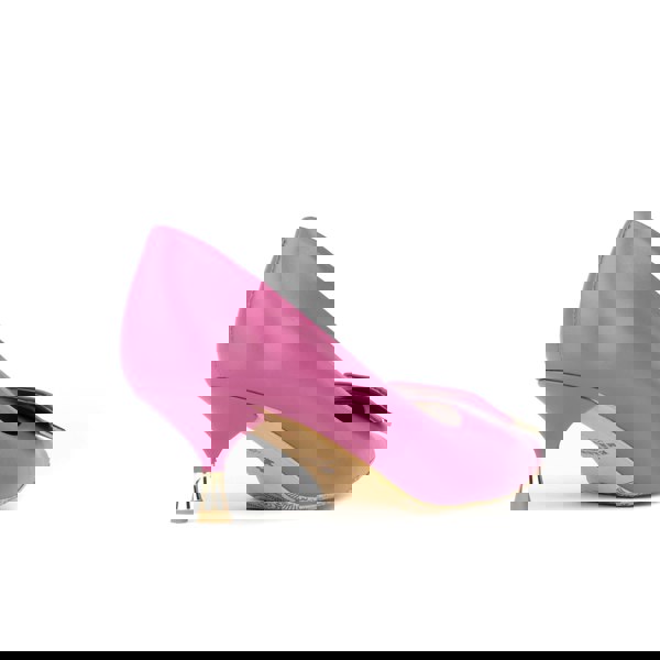 Embassy London Piccadilly - Pink -  Women’s Leather Kitten Heel Pump