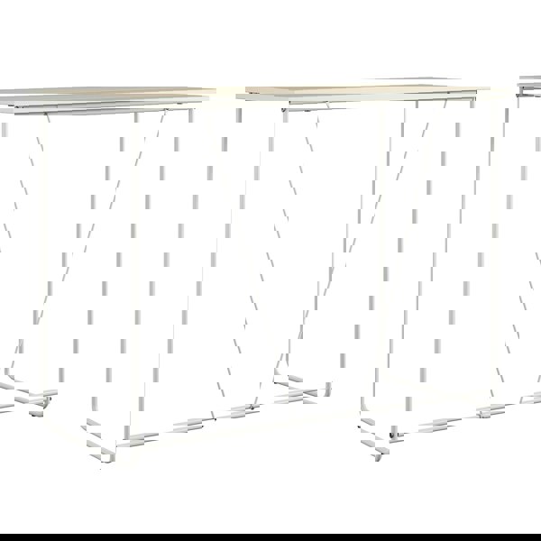 Dorel Home Dante Writing Desk in Natural / Metal Frame