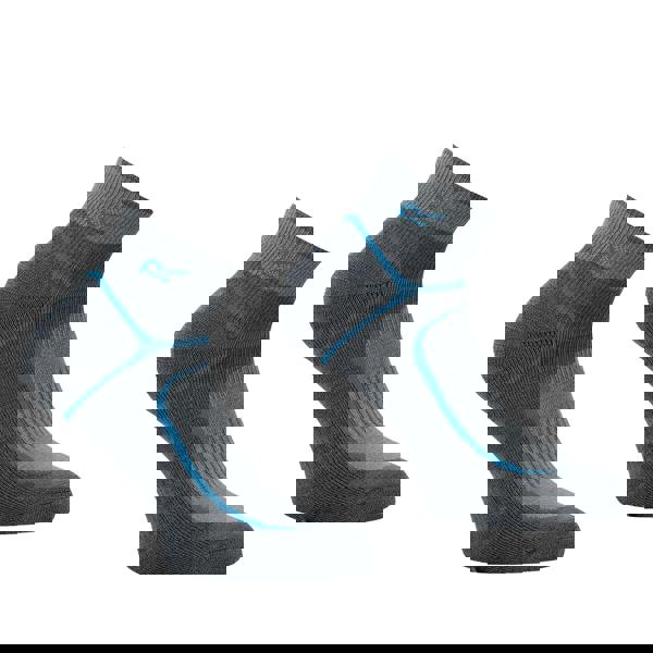 Regatta WomensTrail Merino Mix Ankle Socks - Dark Steel/Storm Blue