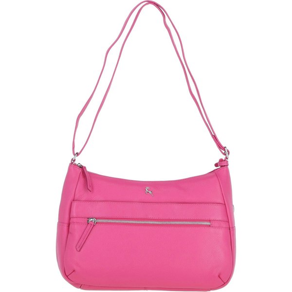 'Meath' Real Leather Shoulder Bag: meath