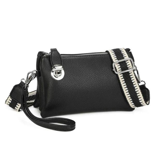 Love EMVY Embolden Collection Faux Leather Crossbody Bag with Wrist Strap