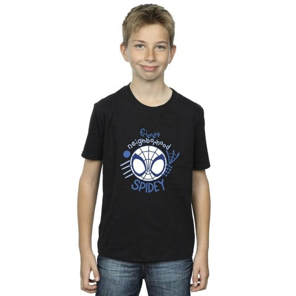 Marvel Boys Spidey And His Amazing Friends Neighbourhood T-Shirt - Black