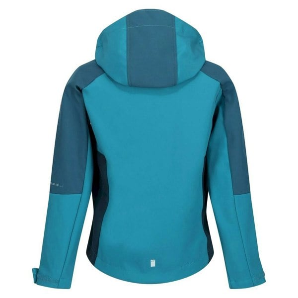 Regatta Childrens/Kids Eastcott II Soft Shell Jacket - Pagoda Blue/Dragonfly