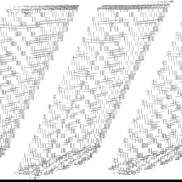 Berkfield Trapezium Gabion Raised Bed Galvanised Steel 100x20x100 cm