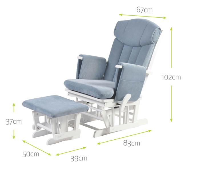 Kub Chatsworth Nursing Chair and Footstool