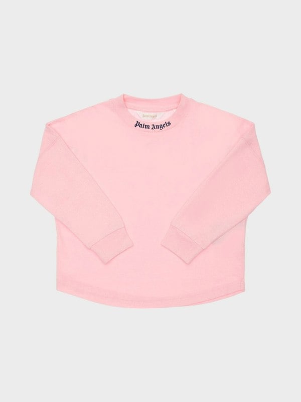 Palm Angels Classic Logo Long Sleeve Tee 'Almond Blossom' - Supplied FashionPalm Angels