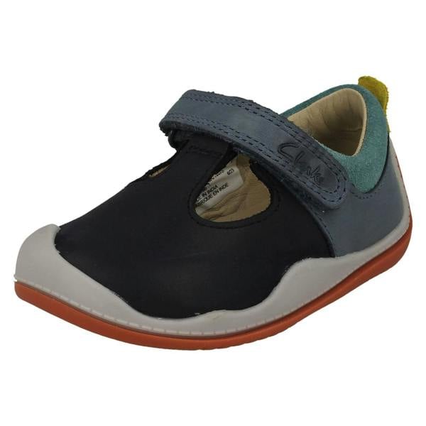 Clarks Childrens Clarks First Walking T-Bar Shoes Roller Bright T