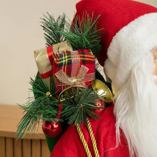 Samuel Alexander 1.1m Tall Standing Santa Claus Christmas Decoration with Gift Sack