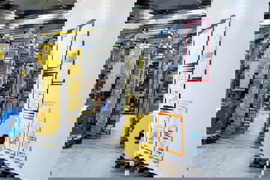 Durable DURAFRAME Magnetic Document Signage Frame for Metal | 5 Pack | A4 Blue