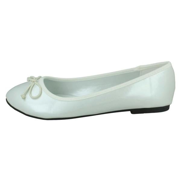 Spot On Ladies Spot On Ballerinas With Small Bow Detail F80397