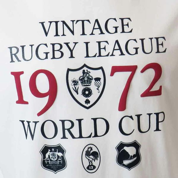 1972-Rugby-League-World-Cup-Vintage-White-T-Shirt-Print