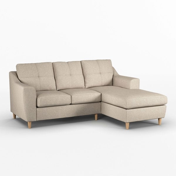 Furnishings For Less Baxter Fabric L Shaped 3 Seater Corner Sofa With Chaise