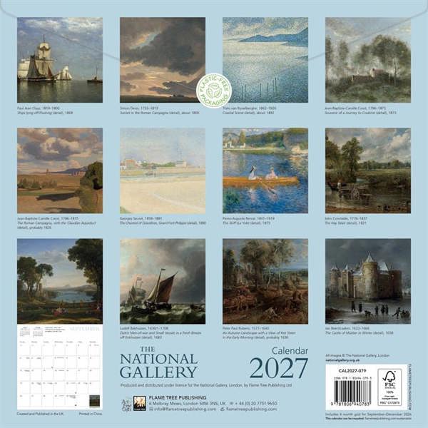 The National Gallery Calendar 2027, Wall Calendars, Month To View, Art, Gift