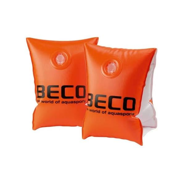 Orange Beco double chamber arm bands for adults with laminated foil
