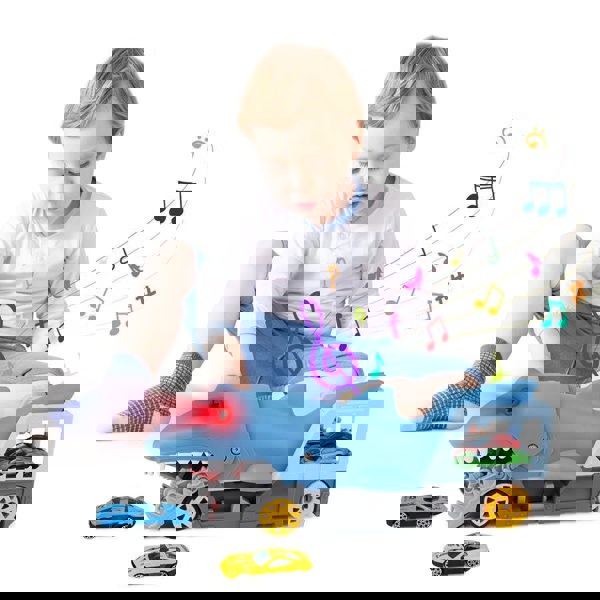 deAO Toys Shark Devour Transport Car Playset