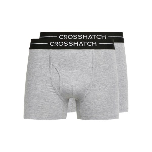 Crosshatch Ambek Boxers 2pk Grey Marl