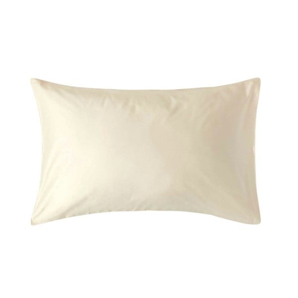 HOMESCAPES Organic 400 TC Egyptian Cotton Sateen Housewife Pillowcase, Standard Size