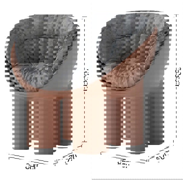 Roly Poly Fiberglass Armchair With Cushion, Black-Weilai Concept-Weilai Concept