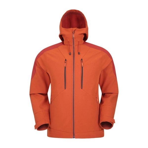 Mountain Warehouse Mens Radius Recycled Soft Shell Jacket - Orange