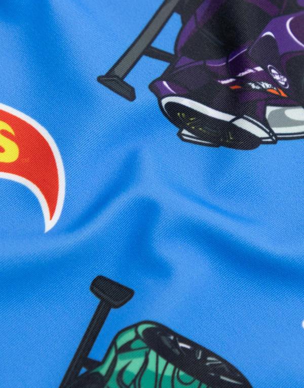 Vanilla Underground Hot Wheels Boys Blue Model Cars 2 Piece Swim Set