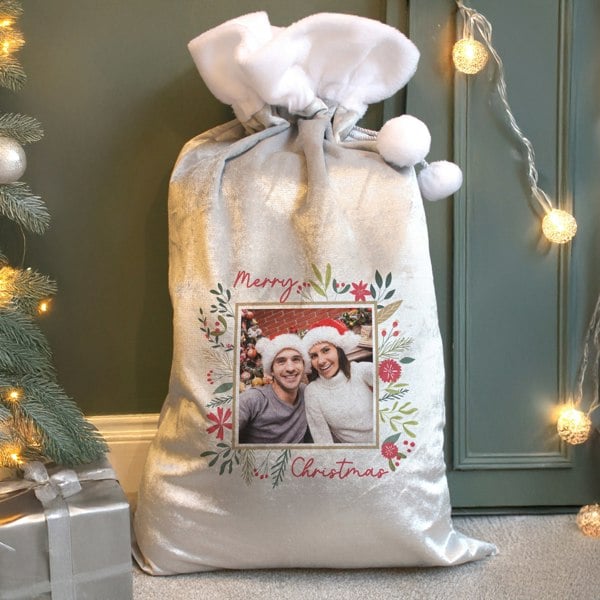 Personalised Memento Company Personalised Photo Upload Christmas Sack