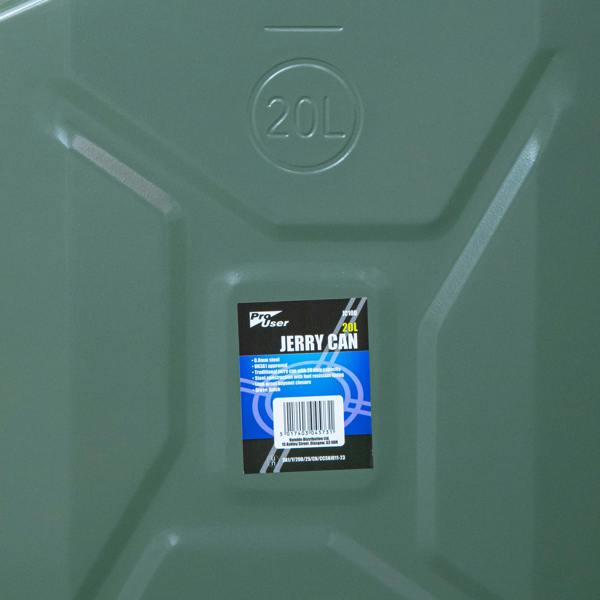 Samuel Alexander 20 Litre Metal Jerry Can for Fuel with Leak Proof Bayonet Closure