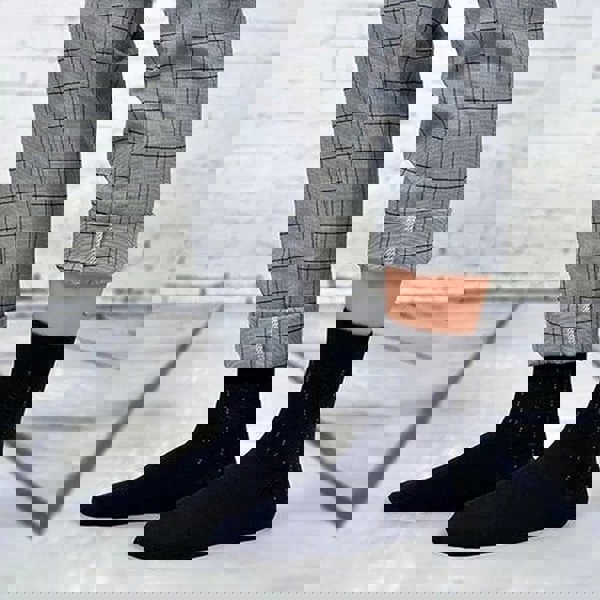 Anysox Anyfootwear 5 Pairs Size 6-10 Casual Business Socks High Quality Cotton Breathable Elastic Pattern Design For Men