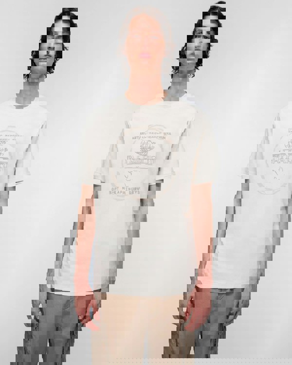 Napapijri Bald Short Sleeve Mens T-Shirt - Beige Dimity N1J