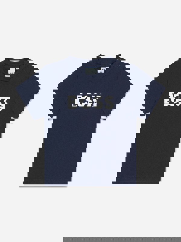 BOSS Baby Boys Logo T-Shirt in Navy