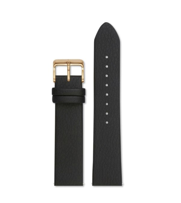 Votch Black with brushed gold buckle | 20mm