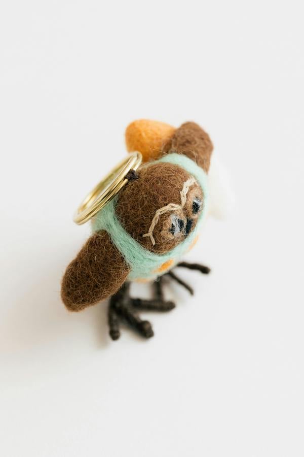 Lily & Me Olive The Owl Felt Keyring