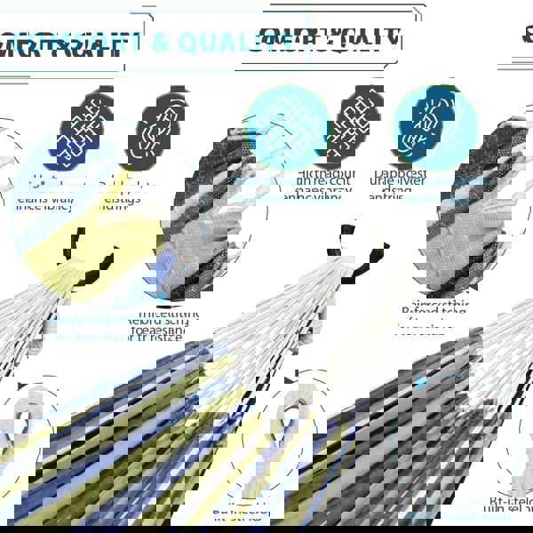 Vivere Double Cotton Hammock with Stand (250cm) - Oasis